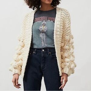 NWT Saachi Knit Cardigan with Bauble Sleeves